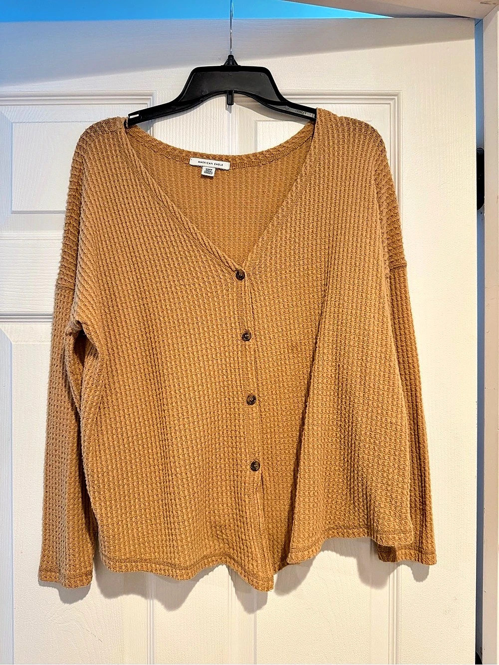 American Eagle Brown Knit Cardigan Like New